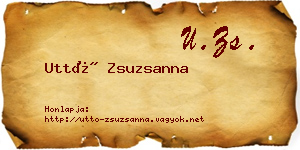 Uttó Zsuzsanna névjegykártya