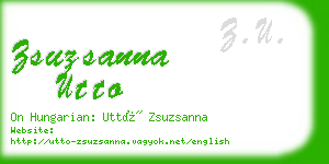 zsuzsanna utto business card